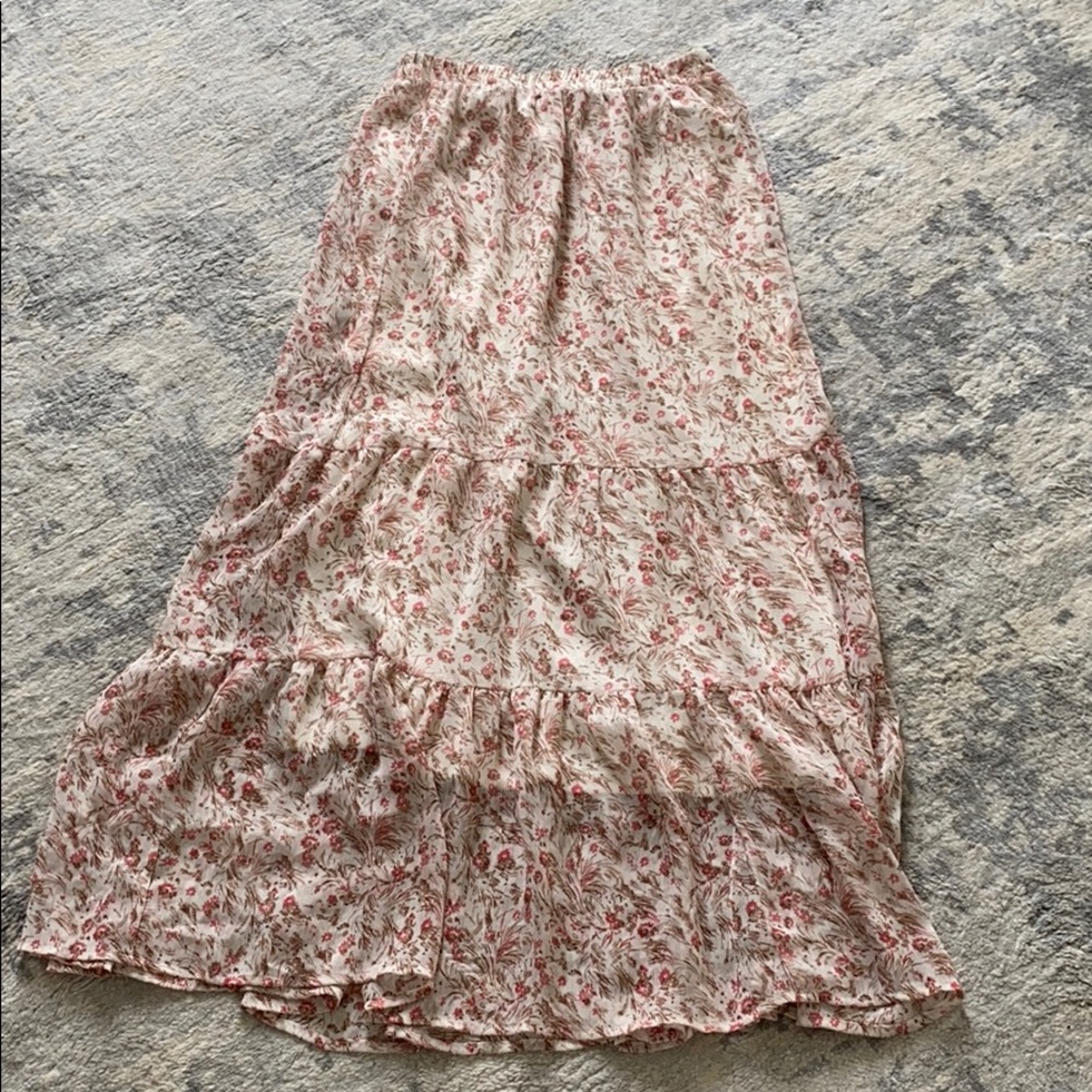 Maxi skirt flowers Al-line